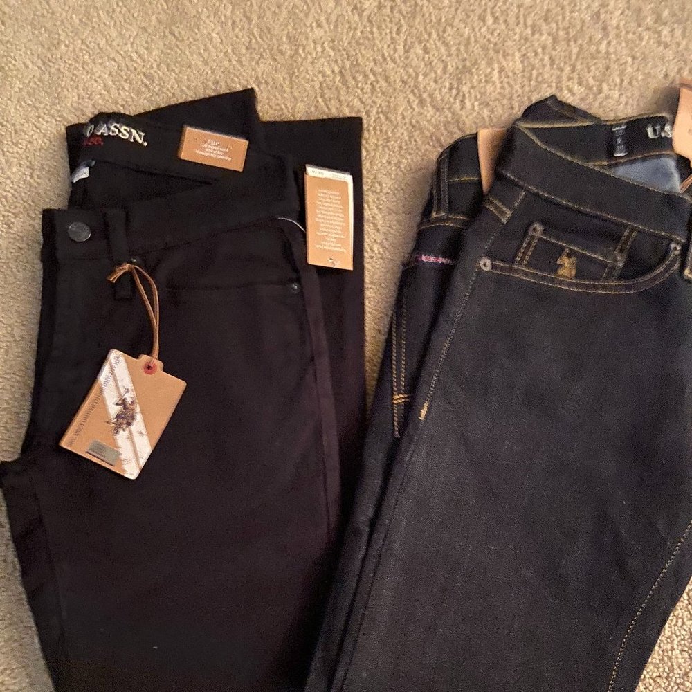 2 PAIR OF US POLO ASSN DEMIN CO